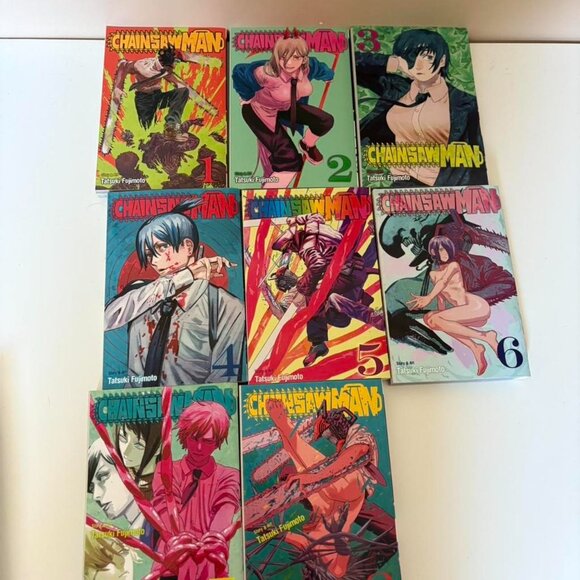 VOLUMES 1-8 Chainsaw Man by Tatsuki Fujimoto Manga (English) - Picture 4 of 5